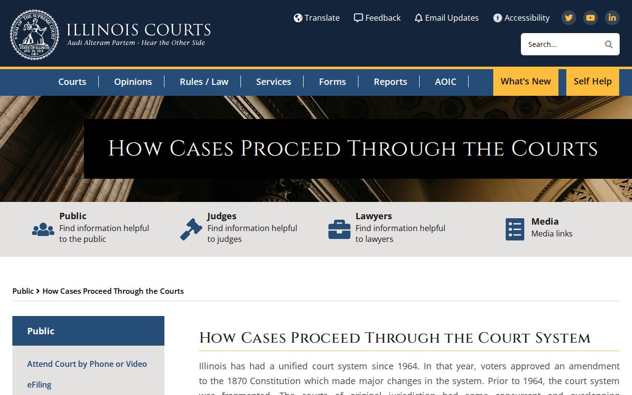 Cook County criminal history court case process